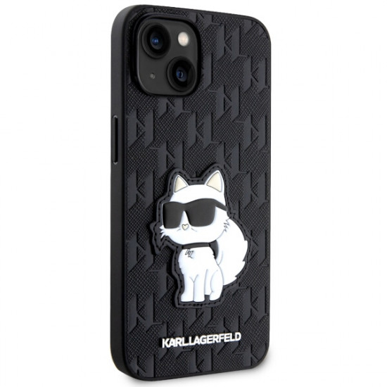 Karl Lagerfeld KLHCP14MSAKHPCK iPhone 14 Plus 6.7" black Saffiano Monogram Choupette