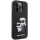 Karl Lagerfeld KLHCP14XSANKCPK iPhone 14 Pro Max 6.7" hardcase black Saffiano Karl & Choupette