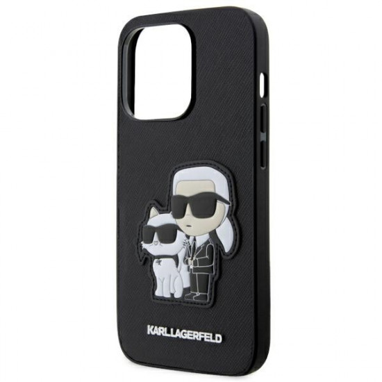 Karl Lagerfeld KLHCP14XSANKCPK iPhone 14 Pro Max 6.7" hardcase black Saffiano Karl & Choupette