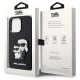 Karl Lagerfeld KLHCP14XSANKCPK iPhone 14 Pro Max 6.7" hardcase black Saffiano Karl & Choupette