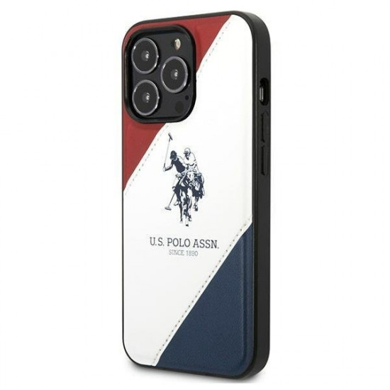 US Polo USHCP14LPSO3 iPhone 14 Pro 6.1 "white / white Tricolor Embossed US Polo USHCP14LPSO3 iPhone 14 Pro 6.1 "white / white Tricolor Embossed