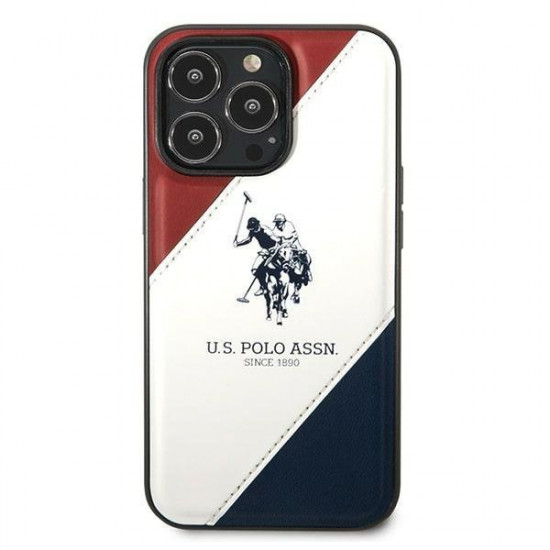 US Polo USHCP14LPSO3 iPhone 14 Pro 6.1 "white / white Tricolor Embossed US Polo USHCP14LPSO3 iPhone 14 Pro 6.1 "white / white Tricolor Embossed