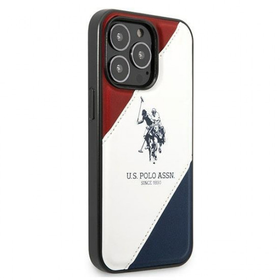 US Polo USHCP14LPSO3 iPhone 14 Pro 6.1 "white / white Tricolor Embossed US Polo USHCP14LPSO3 iPhone 14 Pro 6.1 "white / white Tricolor Embossed