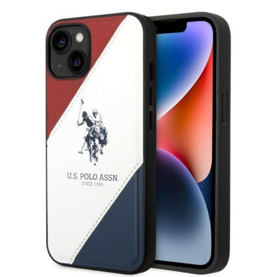 US Polo USHCP14SPSO3 iPhone 14 6.1 "white / white Tricolor Embossed US Polo USHCP14SPSO3 iPhone 14 6.1 "white / white Tricolor Embossed