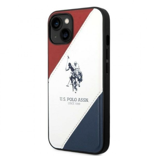 US Polo USHCP14SPSO3 iPhone 14 6.1 "white / white Tricolor Embossed US Polo USHCP14SPSO3 iPhone 14 6.1 "white / white Tricolor Embossed