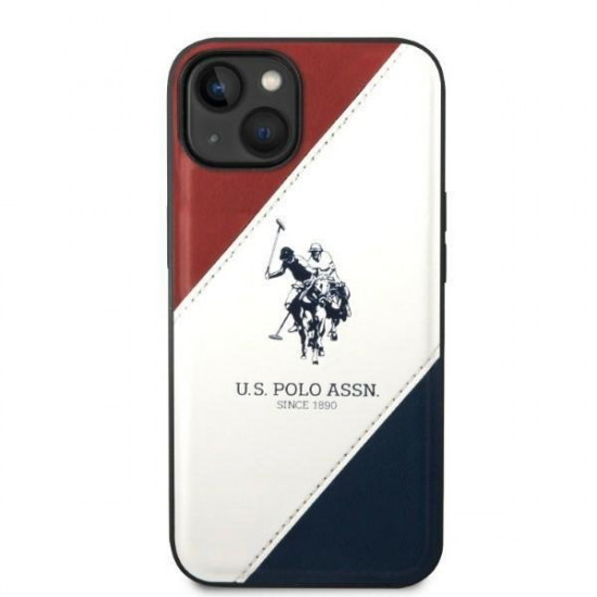 US Polo USHCP14SPSO3 iPhone 14 6.1 "white / white Tricolor Embossed US Polo USHCP14SPSO3 iPhone 14 6.1 "white / white Tricolor Embossed