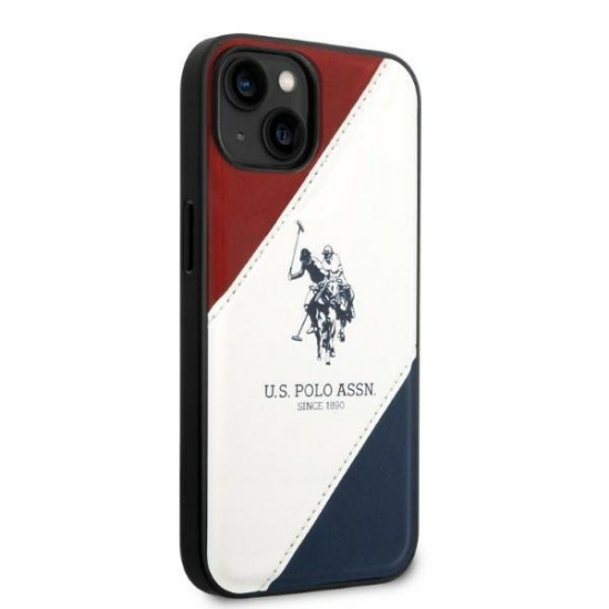 US Polo USHCP14SPSO3 iPhone 14 6.1 "white / white Tricolor Embossed US Polo USHCP14SPSO3 iPhone 14 6.1 "white / white Tricolor Embossed