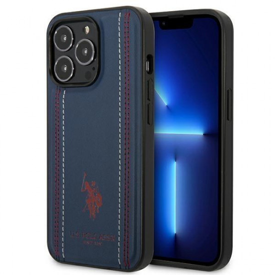 US Polo USHCP14XPFAV iPhone 14 Pro Max 6.7 "navy blue Leather Stitch US Polo USHCP14XPFAV iPhone 14 Pro Max 6.7 "navy blue Leather Stitch