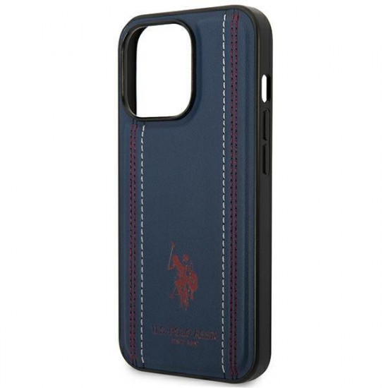 US Polo USHCP14XPFAV iPhone 14 Pro Max 6.7 "navy blue Leather Stitch US Polo USHCP14XPFAV iPhone 14 Pro Max 6.7 "navy blue Leather Stitch