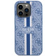 Guess GUHMP14LP4RPSB iPhone 14 Pro 6.1" blue hardcase 4G Printed Stripes MagSafe