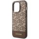 Guess GUHMP14XHGCFSEW iPhone 14 Pro Max 6.7" brown hard case GCube Stripes MagSafe