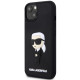 Karl Lagerfeld KLHCP14M3DRKINK iPhone 14 Plus 6.7" black hardcase Rubber Ikonik 3D