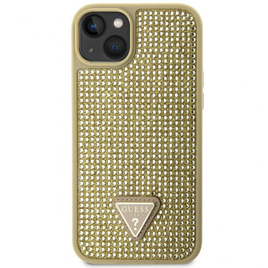 Guess GUHCP14MHDGTPD iPhone 14 Plus 6.7" gold hardcase Rhinestone Triangle