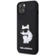 Karl Lagerfeld KLHCP14M3DRKHNK iPhone 14 Plus 6.7" black hardcase Rubber Choupette 3D