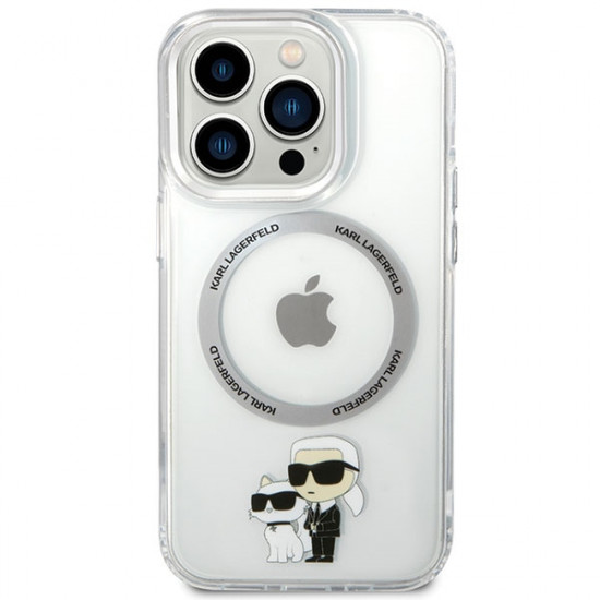 Karl Lagerfeld KLHMP13LHNKCIT iPhone 13 Pro 6,1" hardcase transparent Iconic Karl&Choupette Magsafe