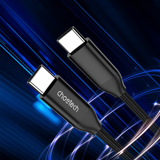 Choetech XCC-1036 USB-C/USB-C Cable PD 3.1 240W 480 Mbps 2m black