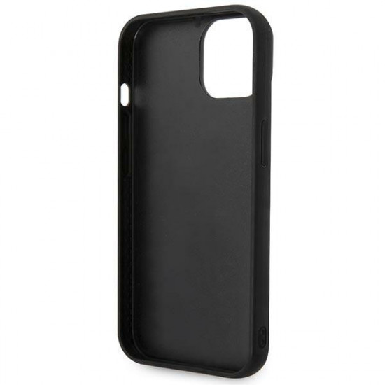 Karl Lagerfeld KLHCP14SPSQPK Apple iPhone 14 hardcase black Puffy Ikonik Pin