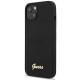 Guess GUHCP13MLSLMGBK iPhone 13 6,1" black hardcase Silicone Script Gold Logo