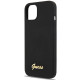 Guess GUHCP13MLSLMGBK iPhone 13 6,1" black hardcase Silicone Script Gold Logo