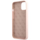 Guess GUHCP13MLSLMGLP iPhone 13 6,1" pink hardcase Silicone Script Gold Logo