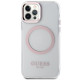 Guess GUHMP12MHTRMP iPhone 12/12 Pro 6.1" pink hard case Metal Outline Magsafe