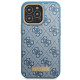 Guess GUHMP14LU4GPRB iPhone 14 Pro 6.1" blue hard case 4G Logo Plate MagSafe