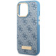 Guess GUHMP14XU4GPRB iPhone 14 Pro Max 6,7" blue hard case 4G Logo Plate MagSafe