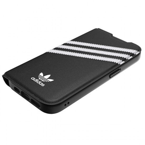 Adidas OR Booklet Case PU iPhone 14 Pro black white 50196