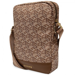 Guess Bag GUTB10HGCFSEW 10" brown GCube Stripe Tablet Bag