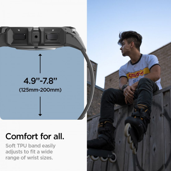 Spigen Rugged Armor Pro Samsung Galaxy Watch 6 40mm Matte Black