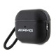 AMG AMAP2SLWK AirPods Pro 2 cover black Leather White Logo