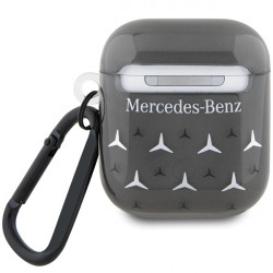 Mercedes MEA28DPMGS AirPods 1/2 cover black Large Star Pattern Mercedes MEA28DPMGS AirPods 1/2 cover black Large Star Pattern