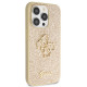 Guess GUHCP14LHG4SGD iPhone 14 Pro 6.1" gold hardcase Glitter Script Big 4G