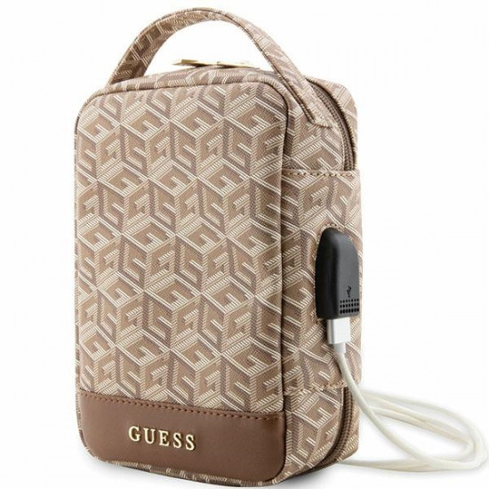 Guess Cable Bag GUHBHGCFSEW Organizer brown GCube Stripe Guess Cable Bag GUHBHGCFSEW Organizer brown GCube Stripe