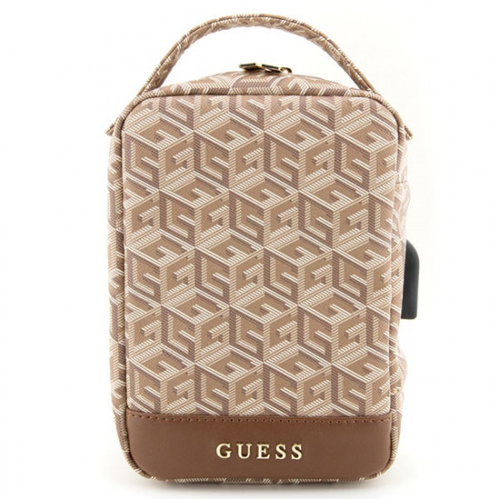 Guess Cable Bag GUHBHGCFSEW Organizer brown GCube Stripe Guess Cable Bag GUHBHGCFSEW Organizer brown GCube Stripe
