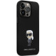 Karl Lagerfeld KLHCP14LSMHKNPK iPhone 14 Pro 6.1" black Silicone Ikonik Metal Pin