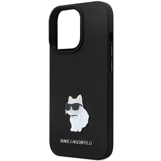 Karl Lagerfeld KLHCP14XSMHCNPK iPhone 14 Pro Max 6.7" black hardcase Silicone C Metal Pin