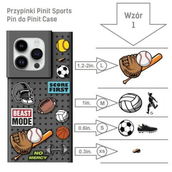 Pinit Sports Pin for Pinit Case Pattern 1 Pinit Sports Pin for Pinit Case Pattern 1