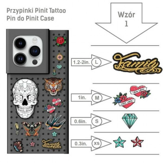 Pinit Tattoo Pins for Pinit Case Pattern 1 Pinit Tattoo Pins for Pinit Case Pattern 1