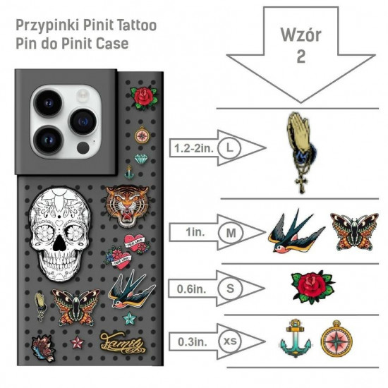 Pinit Tattoo Pins for Pinit Case Pattern 2 Pinit Tattoo Pins for Pinit Case Pattern 2