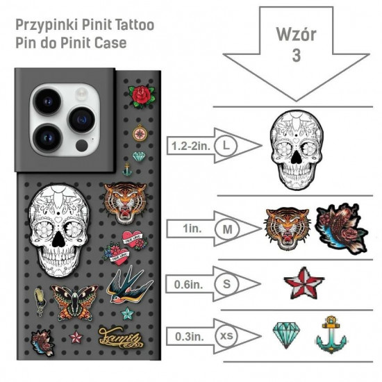 Pinit Tattoo Pins for Pinit Case Pattern 3 Pinit Tattoo Pins for Pinit Case Pattern 3