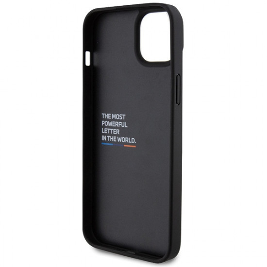 BMW BMHCP15M22NBCK iPhone 15 Plus 6.7" black Leather Carbon BMW BMHCP15M22NBCK iPhone 15 Plus 6.7" black Leather Carbon