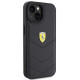 Ferrari FEHCP15SRDUK iPhone 15 6.1" black hardcase Quilted Metal Logo