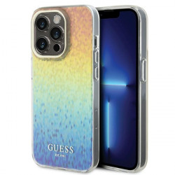 Guess GUHCP15LHDECMI iPhone 15 Pro 6.1" multicolour hardcase IML Faceted Mirror Disco Iridescent
