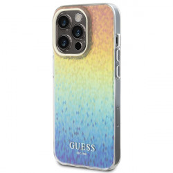Guess GUHCP15LHDECMI iPhone 15 Pro 6.1" multicolour hardcase IML Faceted Mirror Disco Iridescent