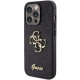 Guess GUHCP15LHG4SGK iPhone 15 Pro 6.1" black hardcase Glitter Script Big 4G