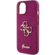 Guess GUHCP15SHG4SGU iPhone 15 6.1" purple hardcase Glitter Script Big 4G