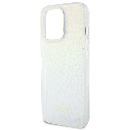 Guess GUHCP15XHDECMI iPhone 15 Pro Max 6.7" multicolour hardcase IML Faceted Mirror Disco Iridescent