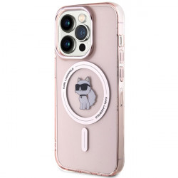 Karl Lagerfeld KLHMP15XHFCCNOP iPhone 15 Pro Max 6.7" pink hardcase IML Choupette MagSafe