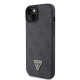 Guess GUHCP15SP4TDPK iPhone 15 6.1" black hardcase Leather 4G Diamond Triangle